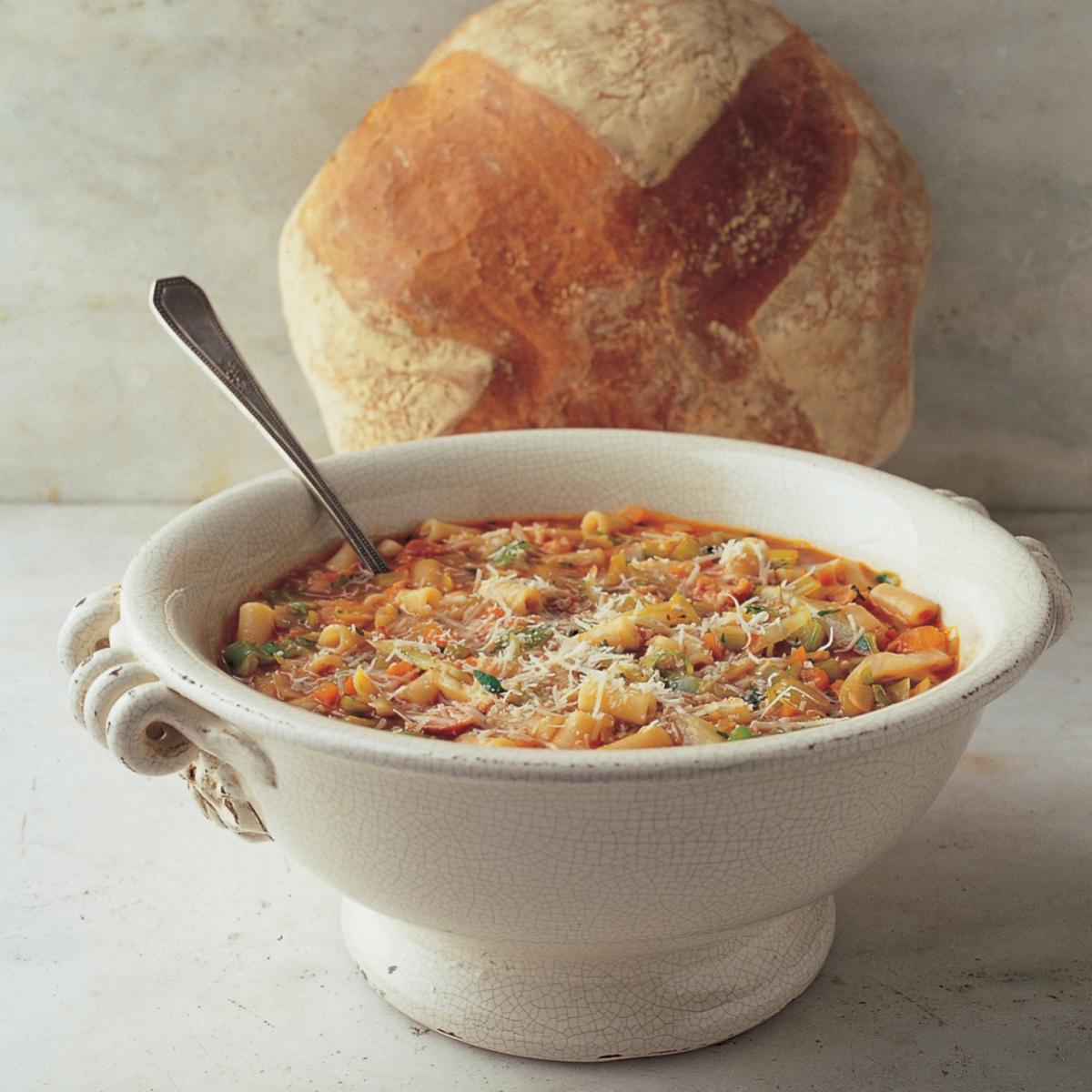 A picture of Soup and Bread