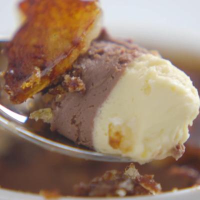 A picture of Delia's Iced Chocolate and Vanilla Creme Brulee recipe