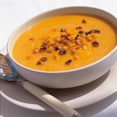 A picture of Delia's Pumpkin Soup with Toasted Sweetcorn recipe