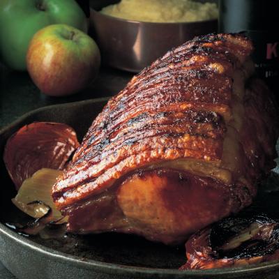 迪莉娅的照片# 039;s烤猪肉、蜂蜜和姜的腰,用苹果泥和姜配方