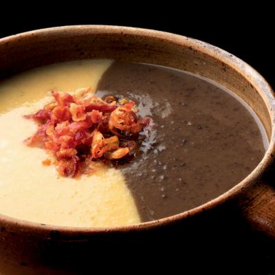 Delia's Black Bean Soup with Black Bean Salsa食谱的图片